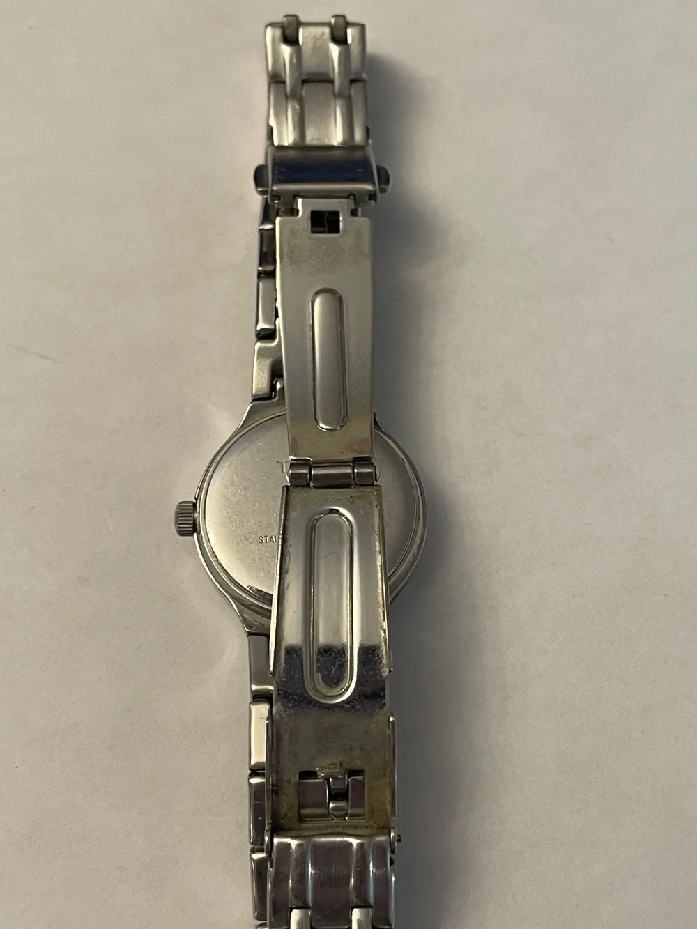 Timex Silver Stainless Steel Watch with Blue Dial